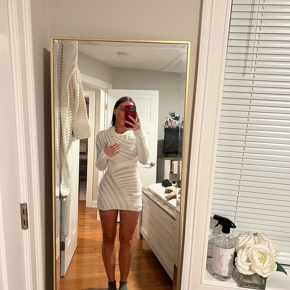 white fox dress